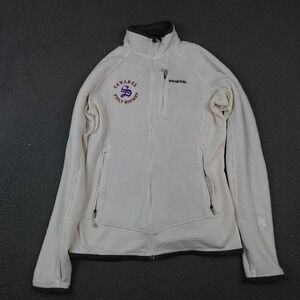 Patagonia R2 Fleece Jacket Womens Medium White Sewanee Field Hockey Full Zip